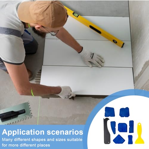 SGERUFZ 9 Stück Silikon Abzieher Fugen, Silikonabzieher Silikon Fugenglätter Set Fugenabzieher Silikonspachtel Fugenspachtel Caulking Werkzeug für perfekte Fugen