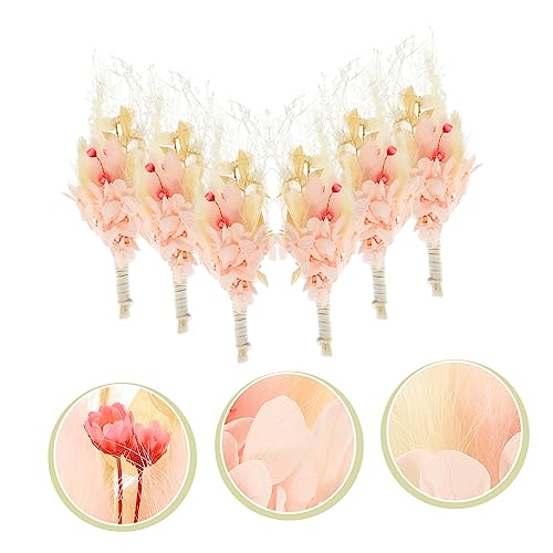 Mini ramo de flores secas naturales para decoración miniatura 4