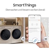 Samsung DV91DG52A0AEEG Wärmepumpentrockner, 9 kg, EEK: C, AI Wäschetrockner mit WiFi-SmartThings-App, LED-Display, Hygiene-Programm, Air Refresh, Knitterschutz, Weiß – Ansicht 5