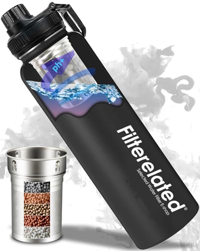 Alkaline Stainless Steel Water Bottle, 800 ml