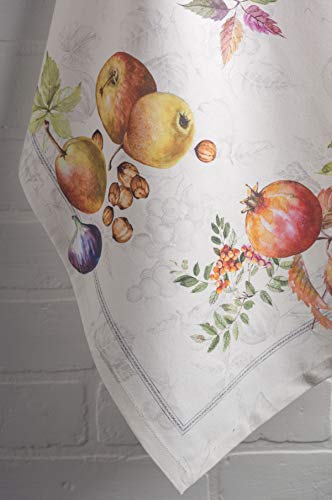 Maison D' Hermine 100% Cotton Kitchen Towel Fruit D'hiver Set Of 3 Super Soft Highly Absorbent Hotel Quality Quick Drying Cleaning Dishcloth Towels Thanksgiving/Christmas (20"X27.50") #TOP6