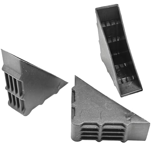 Image of Triangle Corner Guards 40Pcs, Fit for 0.6 Inch Thickness, Plastic Angle Covers Protectors for Picture Frame Wood Boards Shelves Glass Mirror Furniture, 1.89 x 1.89 x 0.65 Inch