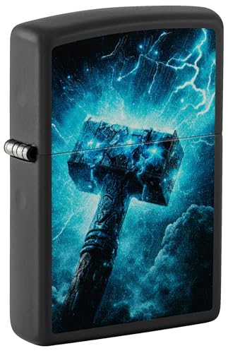 Zippo Encendedor Thor's Hammer Black Mate 46365 miniatura 1