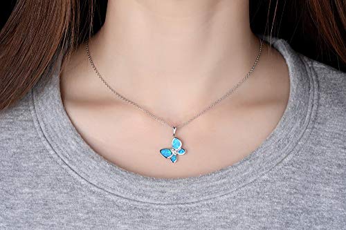 Collar de mariposa de plata 925 e hipoalergénico contra alergias 5