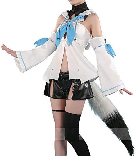 ZHUANG] 即纳ウィッグ、靴追加（Kizuna AI） 白上フブキ コスプレ衣装+