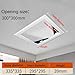 Stylish ABS Access Panel for Ceiling, Push to Open Access Door for Pipes and Wires, White Flush Mount Inspection Panel with for Easy Access Electrical Panel Design, 250x250mm(300 * 300mm)