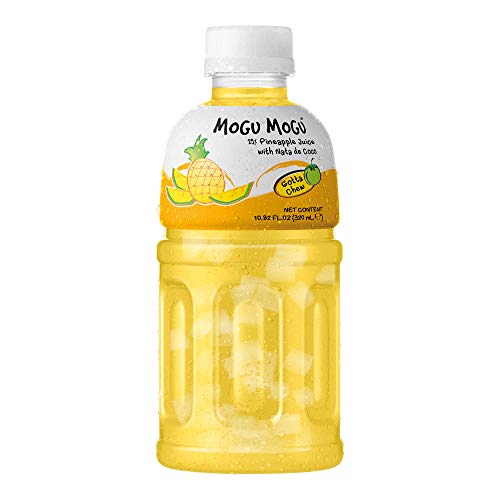 Mogu Mogu Zumo de piña Nata De Coco, 10.82 fl oz (6 botellas)