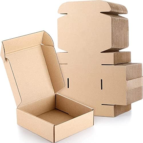 JIA INDUSTRIES 3 Ply Brown Flap Corrugated Packaging Box Size: 4x4x1.5 Length 4 inch Width 4 inch Height 1.5 inch 3Ply Corrugated Packaging Box Brown Pack of 100