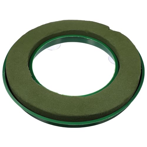 CIYODO Support Floral avec Ventouse et Pâte de Fleur Renforcée Petit Disque Rond 13 Décoration de Fleur Voiture Mariage Accessoire Fleuriste pour Podium et Événement