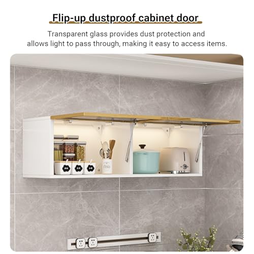 Vitrina de pared de cristal con luz para salones que ahorran espacio 6