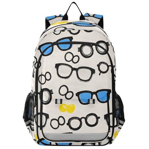 Sac à dos enfants à motif lunettes idéal pour l'école et les sorties des garçons et filles