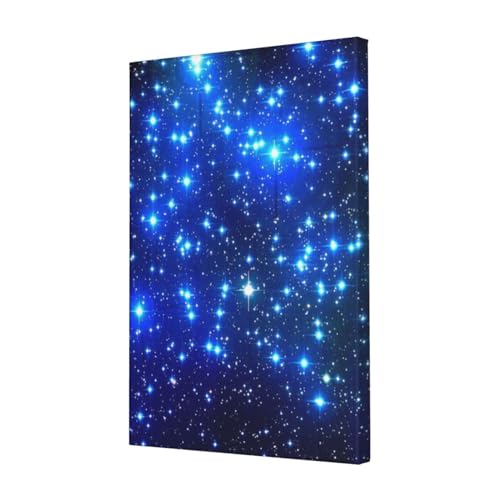 Toile murale étoiles galaxie OUSIKA 40x60 cm pour décoration intérieure moderne