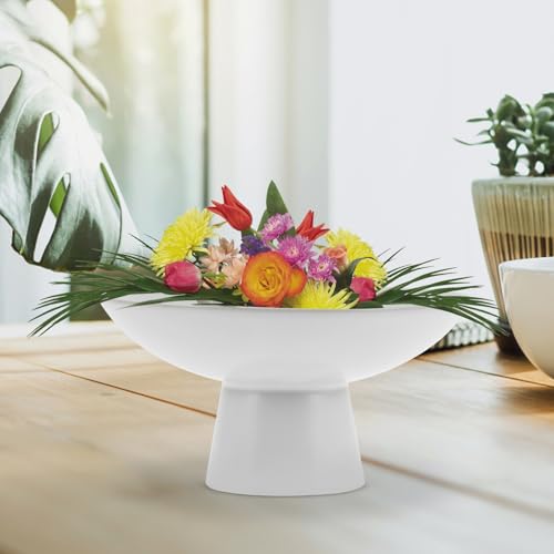 Vase à fleurs avec support pratique en acier inoxydable anti-basculement