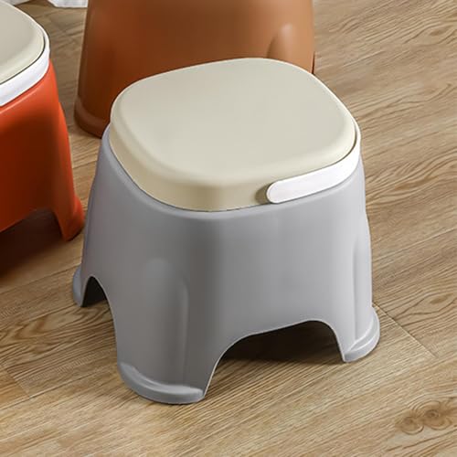 Image of Foot Rest with Handle Cartoon Portable Short Stool for Household Home Garage | Furniture | Benches & Stools