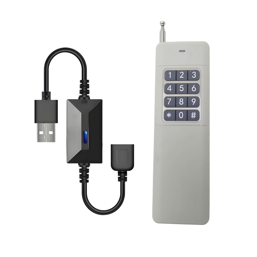 Jnchdghwa Men's As Shown For Led Lights,Fan Compatible Dc5v Usb Remote Control Switch 433Mhz Wireless Radio Frequency Power Switch