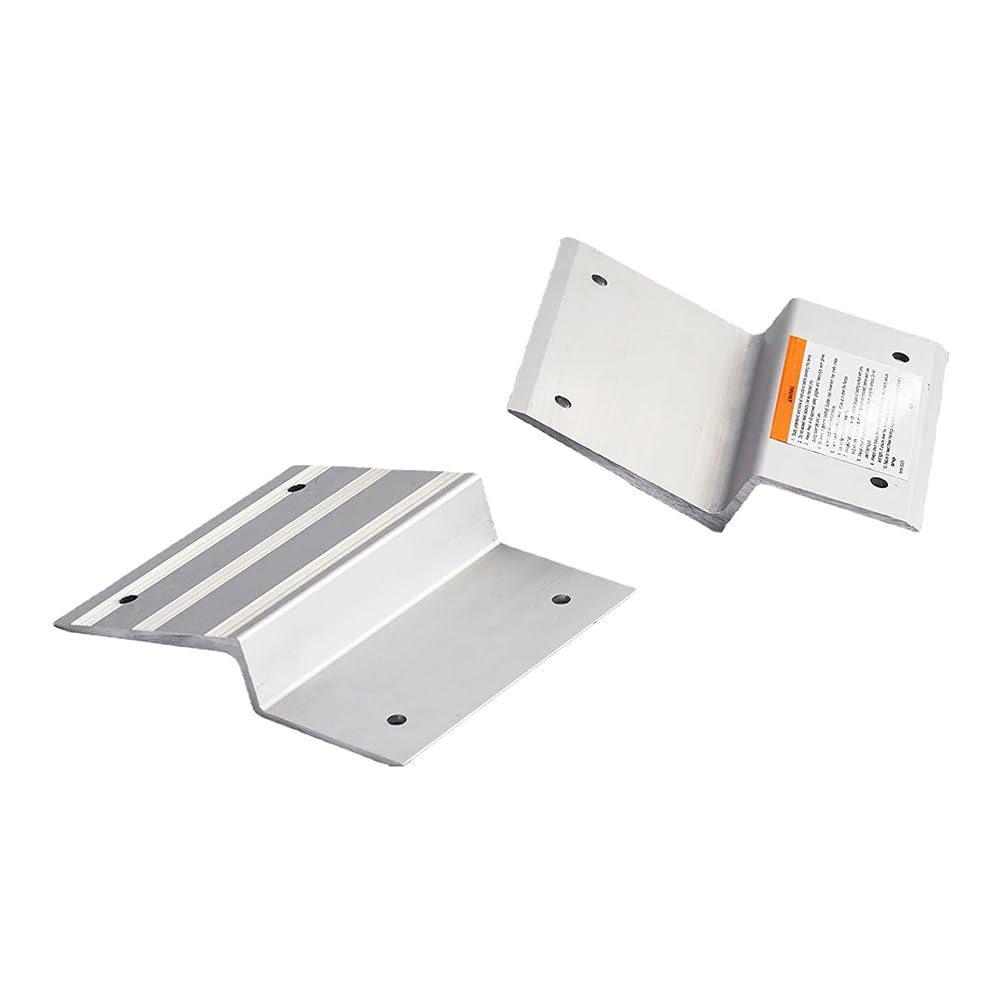 Kits de rampa de Carga para Camiones, Accesorios de Pendiente de Escalera, Soporte de rampas de aleación de Aluminio de 8 Pulgadas y Kit de pies de Goma para cortacésped, Coches y Camiones