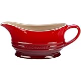 Le Creuset Stoneware 12-Ounce Gravy Boat, Cerise (Cherry Red)