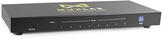 MuxLab 1x8 HDMI Splitter | 1 in 8 Out| 4K@60HZ | 4:4:4 | HDR | HDMI 2.0 | HDCP 2.2 | TrueHD | Dolby Atmos | DTS:X | Use with 4K HDR Monitor for boardroom, Auditorium, Gaming, Digital Signage