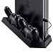PS4 Controller Charger with Dual Cooling Fans, Cooling Stand with Dual Charger Ports for PS4/ PS4 Slim/ PS4 Pro