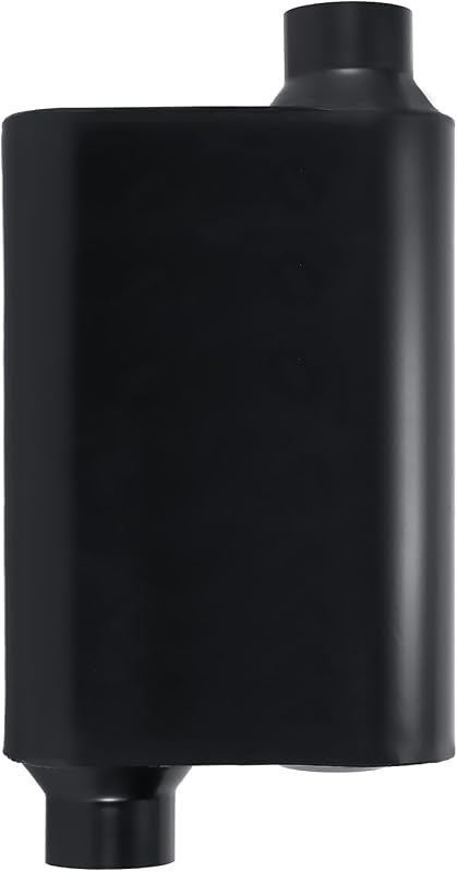 Silencioso automotivo Floshine de duas câmaras com entrada e saída deslocadas de 6,35 cm – FH42543