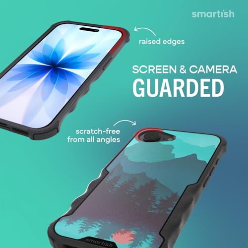 Image of Smartish iPhone 17e /16e MagSafe Case - Gripzilla Protective Magnetic Case for Men [Rugged + Tough] Military Grade Heavy Duty Grip Armor - Drop Tested for iPhone 17e /16e - Moving Mountains