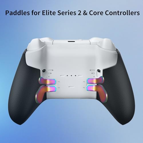 Image of Elite Series 2 Gaming Controller Accessories Kit with Thumbsticks, D-Pads, Paddles, Trigger Buttons for Elite Series 2 Core (Rainbow)