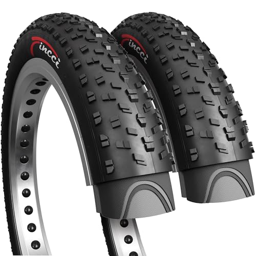 Fincci Pair 26x4.0 Fat Bike Tires - Big 26 inch Bike Tires, 100-559 - 30 TPI -...