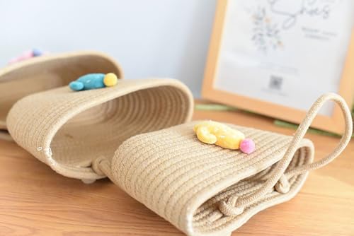 Cestas decorativas de cocina en algodón para almacenar 7