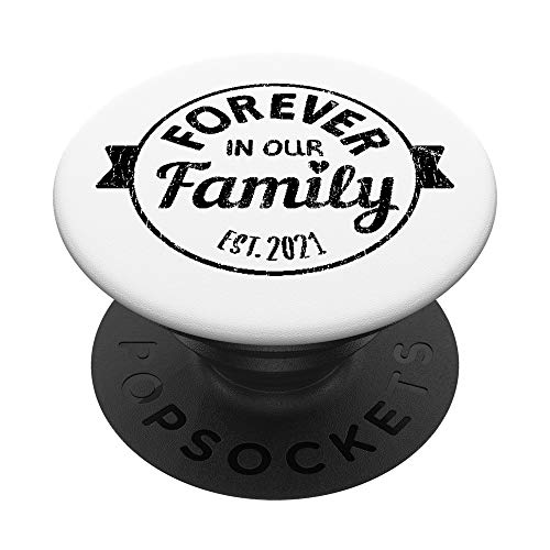 Forever In Our Family Adoption Funny Graphic PopSockets PopGrip Intercambiable
