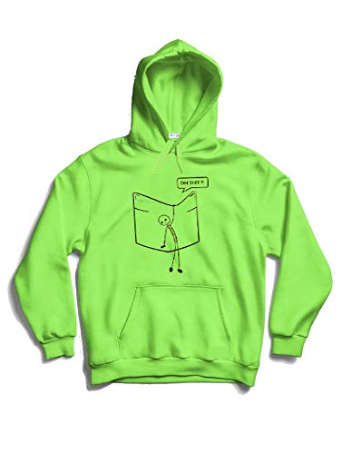 Image of The SV Style Random Print Graphic Print Pullover Hoodie, Black, Long Sleeve with Kangaroo Pocket 320 GSM Fleece Inside