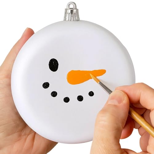 Sleetly DIY Christmas Ornaments for Crafts Flat Blank & Paintable White