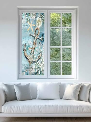 Vinilo decorativo para ventanas 18x39 pulgadas, turquesa miniatura 6
