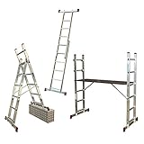 leitergerüst 5m KRAUSE Vielzweckleiter CORDA 2x 7 Stufen