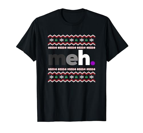 Navidad meh. Orgullo asexual, Ases de invierno LGBTQ, Funny LGBTQI Camiseta