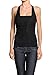 TheMogan Women's Adjustable Strap Racerback Vest Waistcoat-Black-2XL