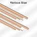 M METERXITY 5-Pack Copper Round Rod 2,3,4,5,6mm Dia. 100mm Length T2 Stock Solid Copper Rod Lathe Bar for Metal Crafts DIY/Gardening/Industry/Decoration Pure Tube