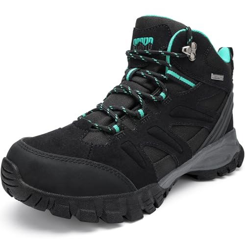 R CORD Hiking Boots Women Waterproof Womens Hiking Boots Ankle Support Hiking Boots for Women Durable Hiking Boot for Outdoors Womens Mountaineering Boots