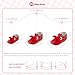 Meckior Infant Baby Girls Soft Sole Bowknot Princess Wedding Dress Mary Jane Flats Shoes Easter Light Baby Sneaker Shoes
