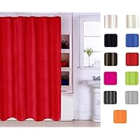 Tenda Da Doccia In Poliestere 180x200cm - Impermeabile E Antimuffa | Colore Cioccolato - Foto 3