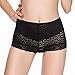 Eve's temptation Lily Women's High Waist Lace Breathable Panties-Black