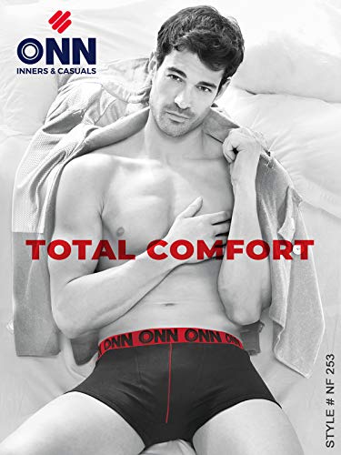Image of ONN Men's Cotton Boxers (Pack of 4) (Colors May Vary)