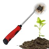 SEYIMTU ​​Edelstahl Unkrautabzieher Werkzeug mit ergonomischem Griff - Manueller Unkrautjäter...