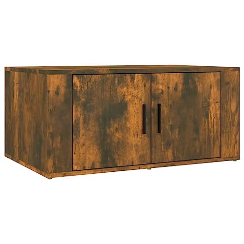 Mokuyary Couchtisch Räuchereiche 80x50x36 cm Holzwerkstoff, Wohnzimmertisch Couch Tisch für Wohnzimmer, Büro, Kleine Räume Sofatisch – Bild 4