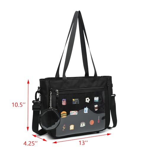 CHERRY SAUCE Tote bag Ita Bag Canvas Crossbody Shoulder Bag Backpack Kawaii Purses and Handbags with Pin Display2