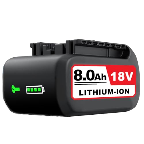 2 Stück 8000mAh Ersatzakku für Bosch Akku 18V Kompatibel mit Bosch 18V Akku Li-ion 8.0Ah Akkus BAT618 BAT609 BAT609G BAT619 BAT619G BAT612 BAT622 mit LED-Anzeige (1PACK)
