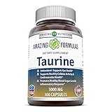 Amazing Formulas Taurine 1000mg Amino Acid Supplement 100 Capsules (Non GMO,Gluten Free) - Potent Antioxidant - Supports Eye Health, Healthy Cellular Activity & Cardiovascular Health