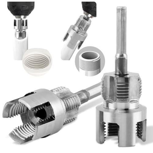 2PCS Pipe Threading Tool for Internal & External Threads Dual End 1/2