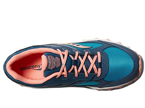 Saucony Cohesion TR14 Lace to Toe Sneaker, Navy/Teal/Coral, 11 US Unisex Big Kid - image 3