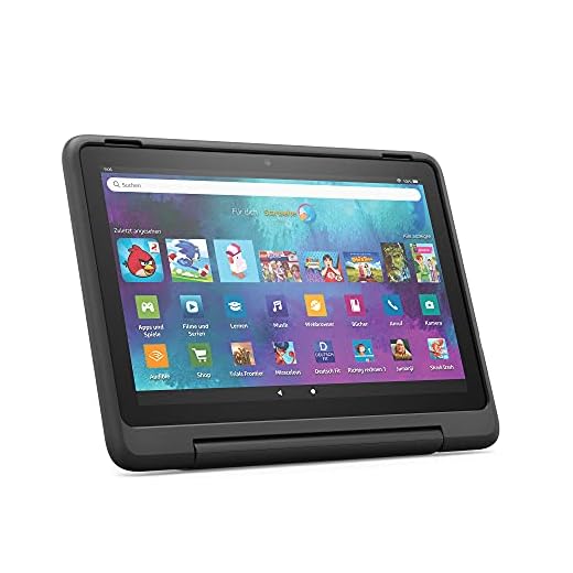 Fire HD 10 Kids Pro-Tablet | Ab dem Grundschulalter | 25,6 cm (10,1 Zoll) großer Full-HD-Bildschirm (1080p), 32 GB, kindgerechte Hülle in Schwarz