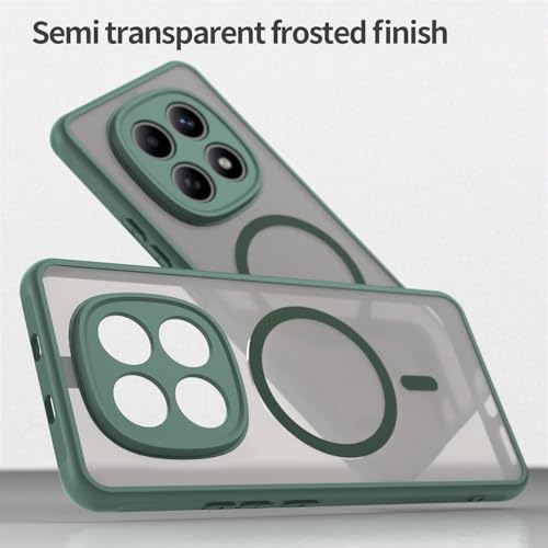 Image of Compatible with REDMI Redmi Note 15 5G Case Cover,Compatible with MagSafe,Anti-Fall,Compatible with Xiaomi Redmi Note 15 4G 2510DRA23E 2510DRA23G Cell Protective Phone Case Green